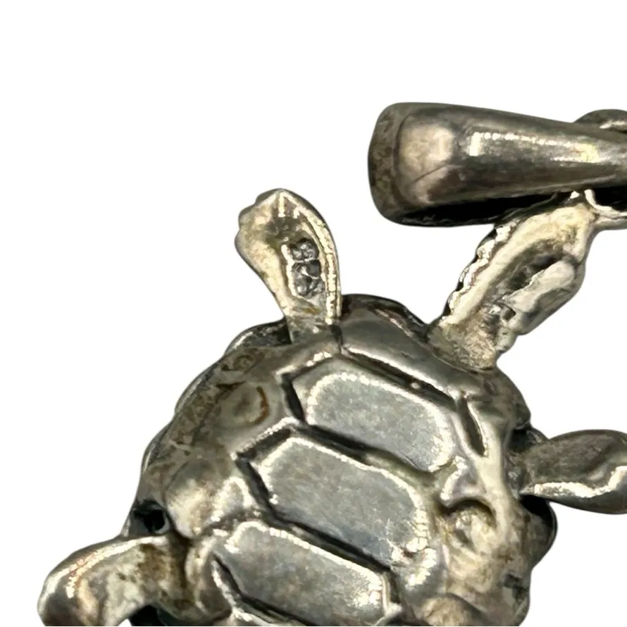 Sterling Silver 925 Turtle Pendant - Image 3