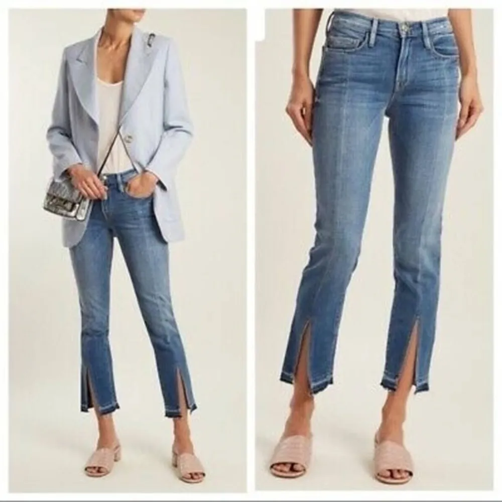 FRAME • Le Nouveau Straight Sheffield Split Hem Jeans - Image 52