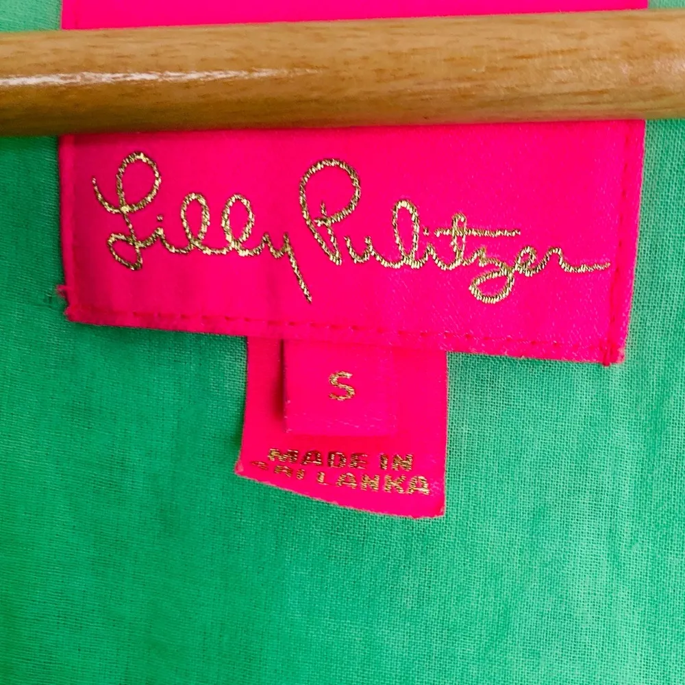 Lilly Pulitzer Astana eyelet sleeveless dress. In pastel green. Size Small - Image 5