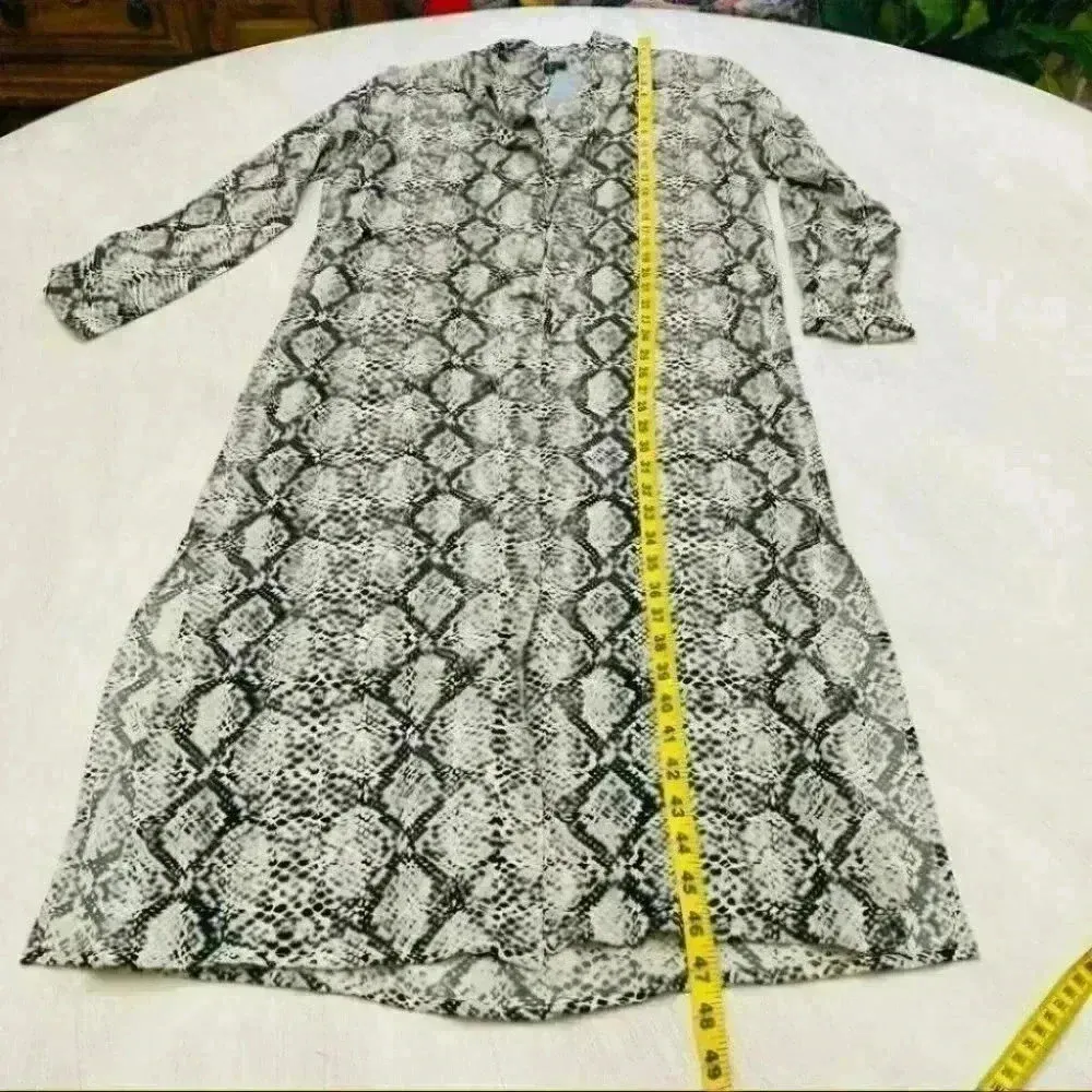 Anthropologie Bl-nk London Imanio Snake-Printed Shirtdress Size XS NWT $168 - Image 15