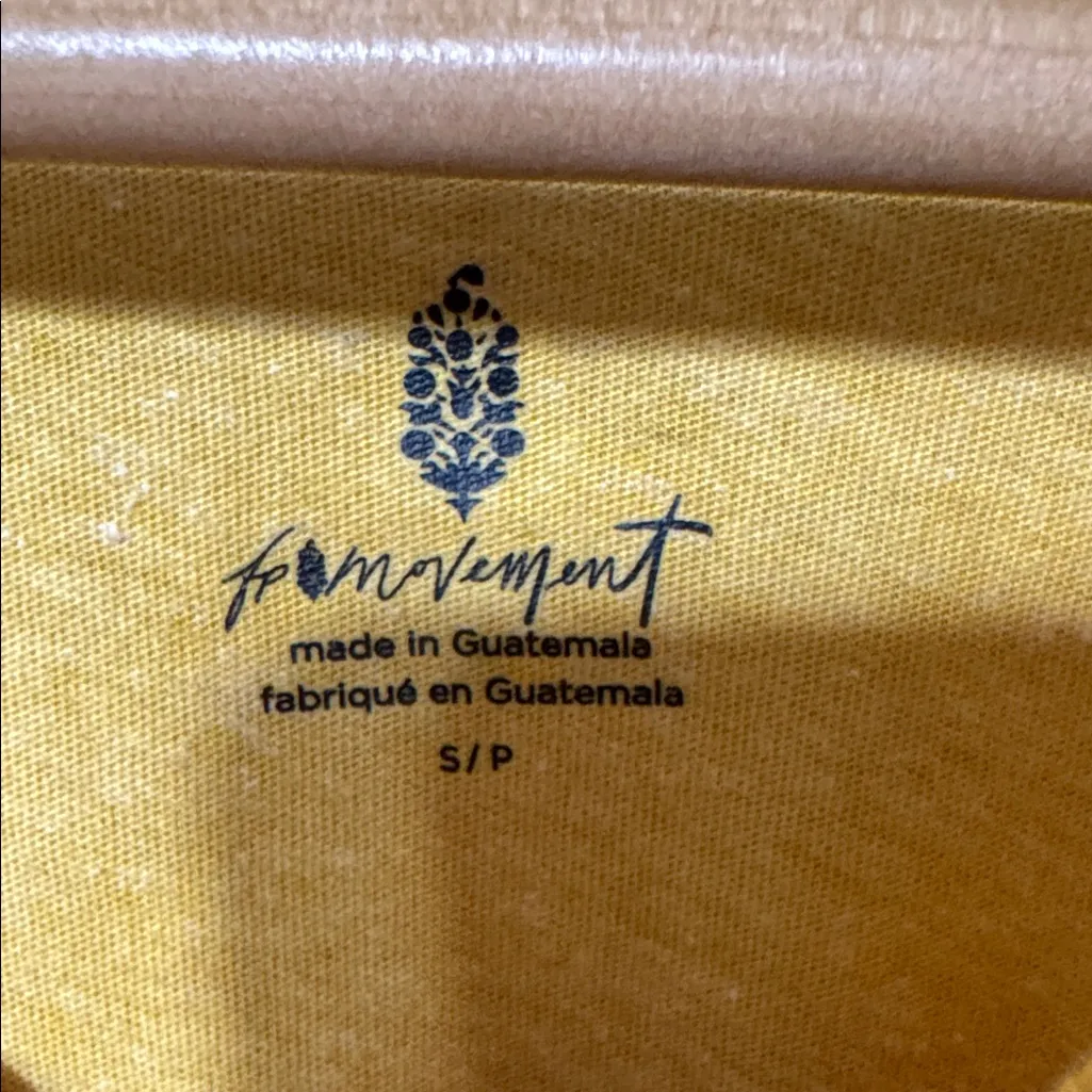 FP Movement Swaying Sunflowers 🌻 Yellow Wrap Top *Hole shown in photo - Image 4