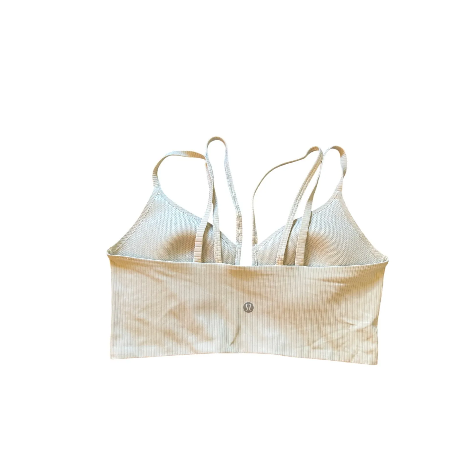 Lululemon Like a Cloud Strappy Bra White Size M - Image 2