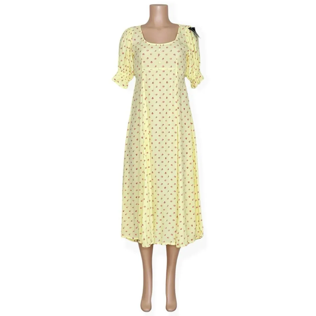 FAITHFULL THE BRAND Linnie Midi Dress, Santa Maria Floral Print 4 (US) / SM - Image 5