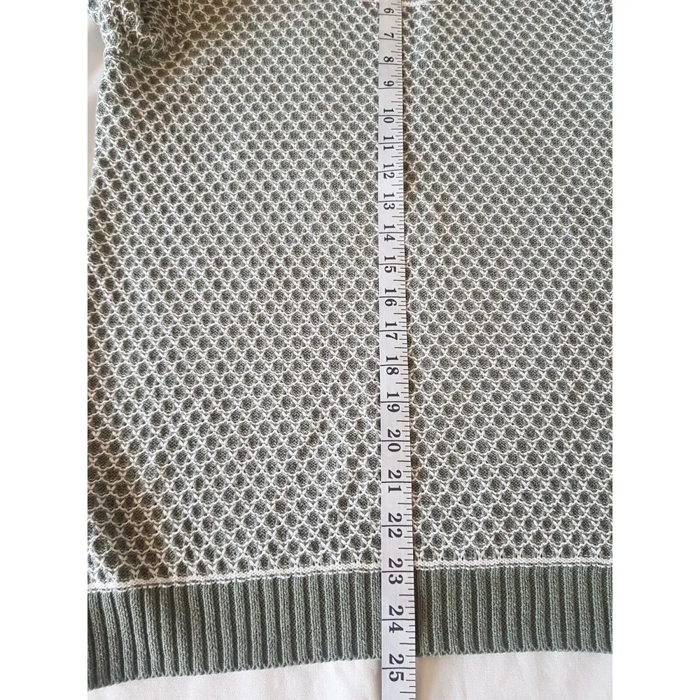 Appleseed's Womens Sweater Size Small Green Knit Ribbed Crew Neck Long Sleeve - Image 12