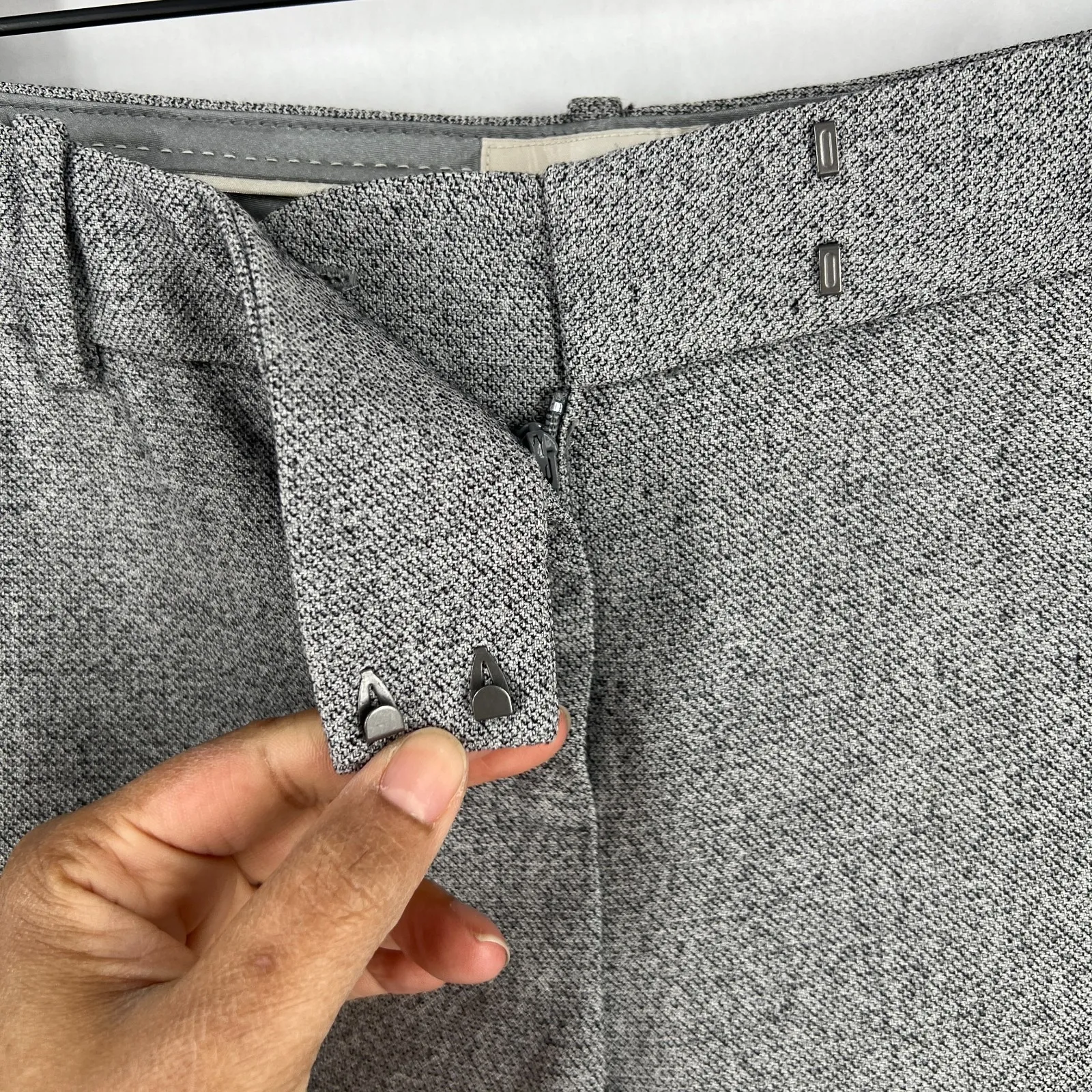 The Limited Scandal Gladiator Dress Pant Womens 4 Gray Strech Formal Wide Leg - Image 5