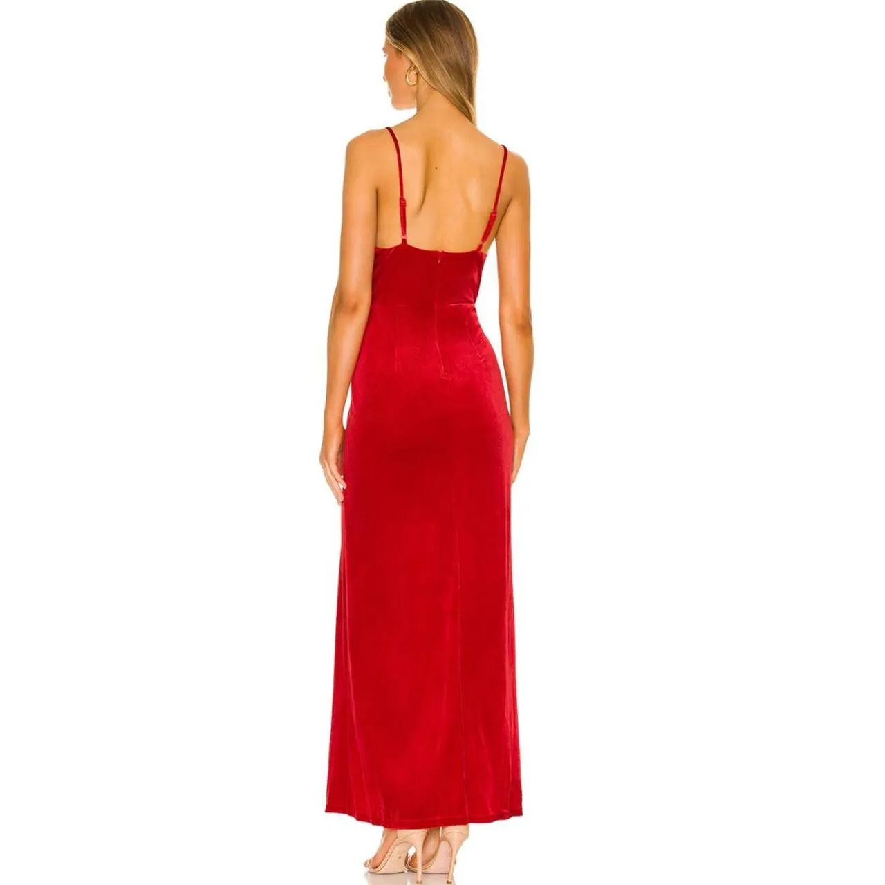 Aurora Deep V Maxi Dress - Image 3