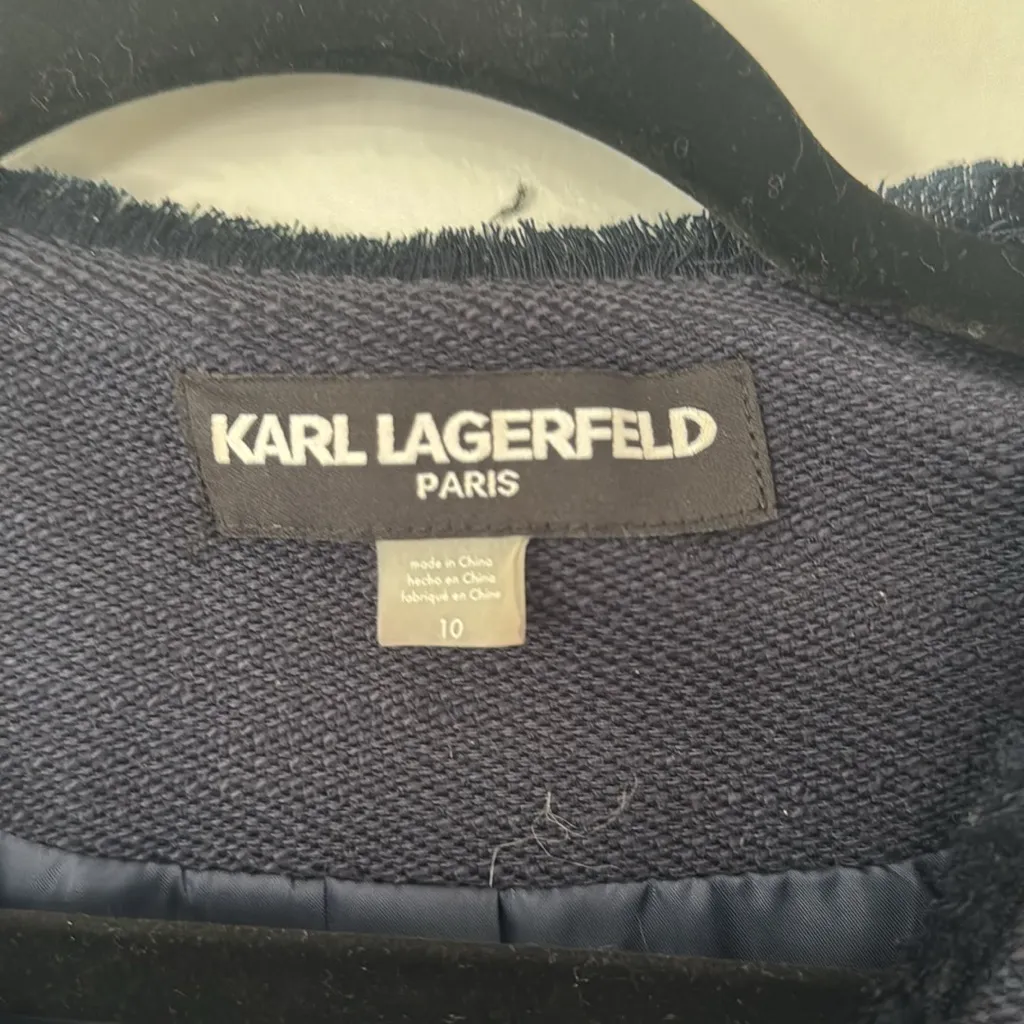 Karl Lagerfeld Women's Cropped Jacket Size Small Business Casual Office Classic - Image 2