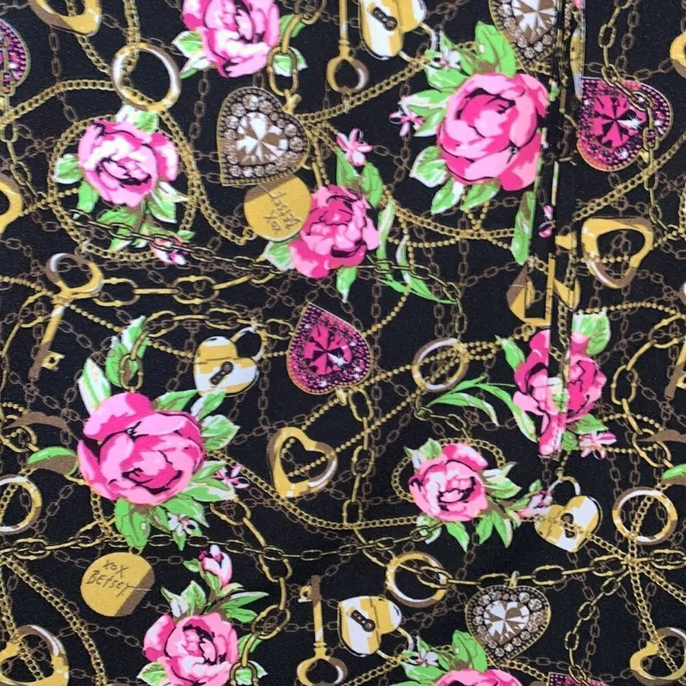 Betsey Johnson Women’s Rose Chain Link Top - Image 3