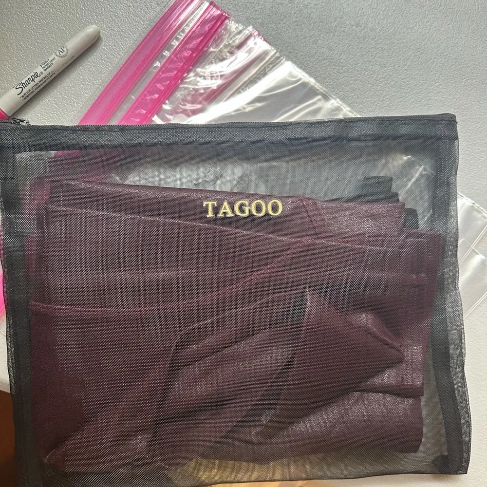 NWT Tagoo Maternity Leggings Over The Belly Pregnancy Pants with Pockets Small Purple - Image 7