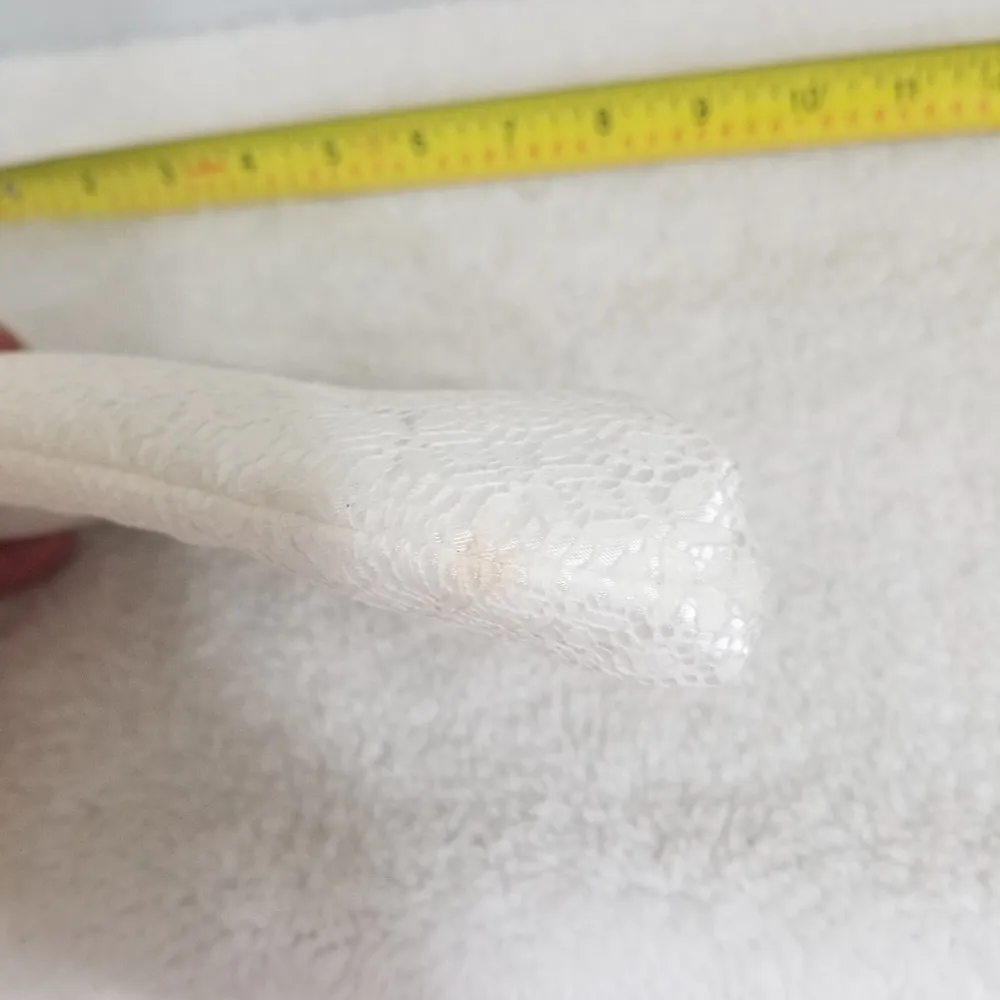 Small lace Kisslock clutch White - Image 6