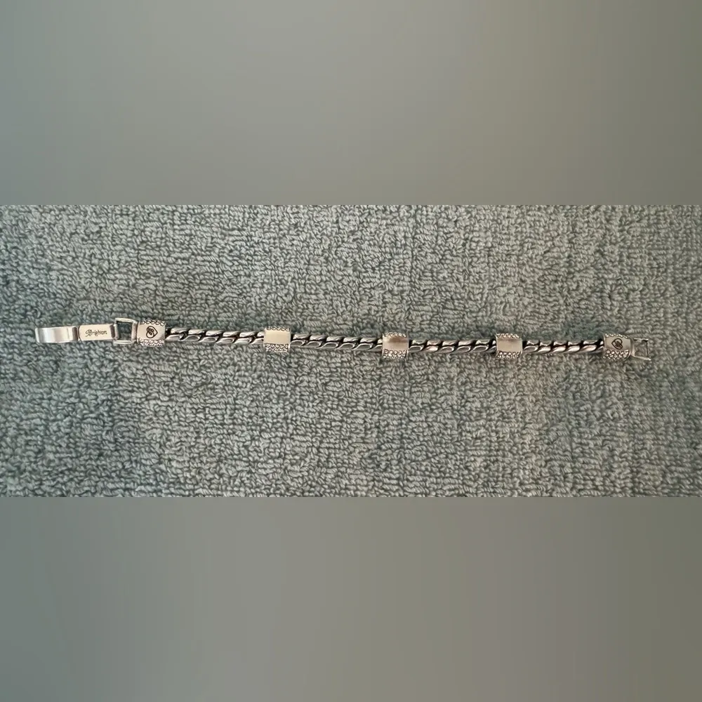 BRIGHTON MERIDIAN BRACELET- SILVER WITH CRYSTALS - Image 7