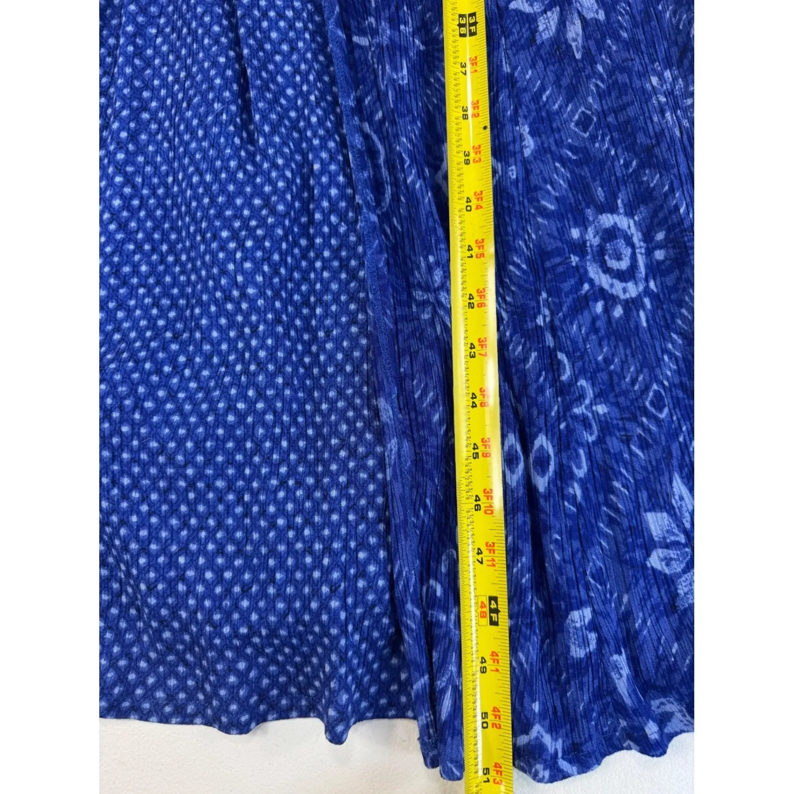 Dress Barn Woman Blue Floral Rayon Dress  ‎ Maxi Size 16W Outfit - Image 5