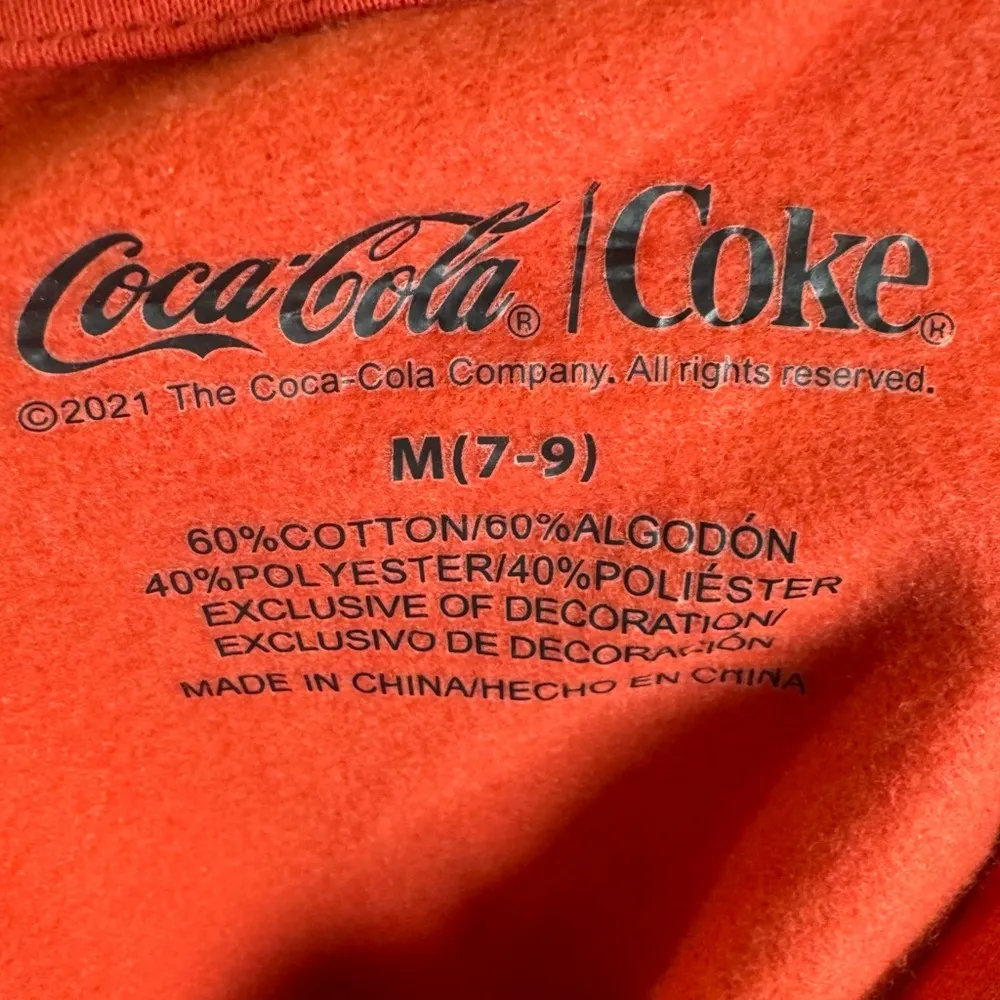 Refresh Yourself red coke cap hoodie size medium - Image 6