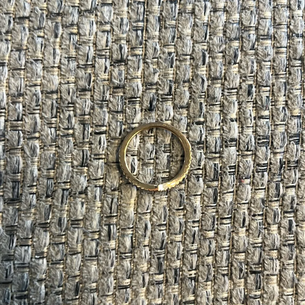 Pandora 14k Rose Gold Plating CZ Sparkling Wishbone Ring Size 5.5 - Image 7