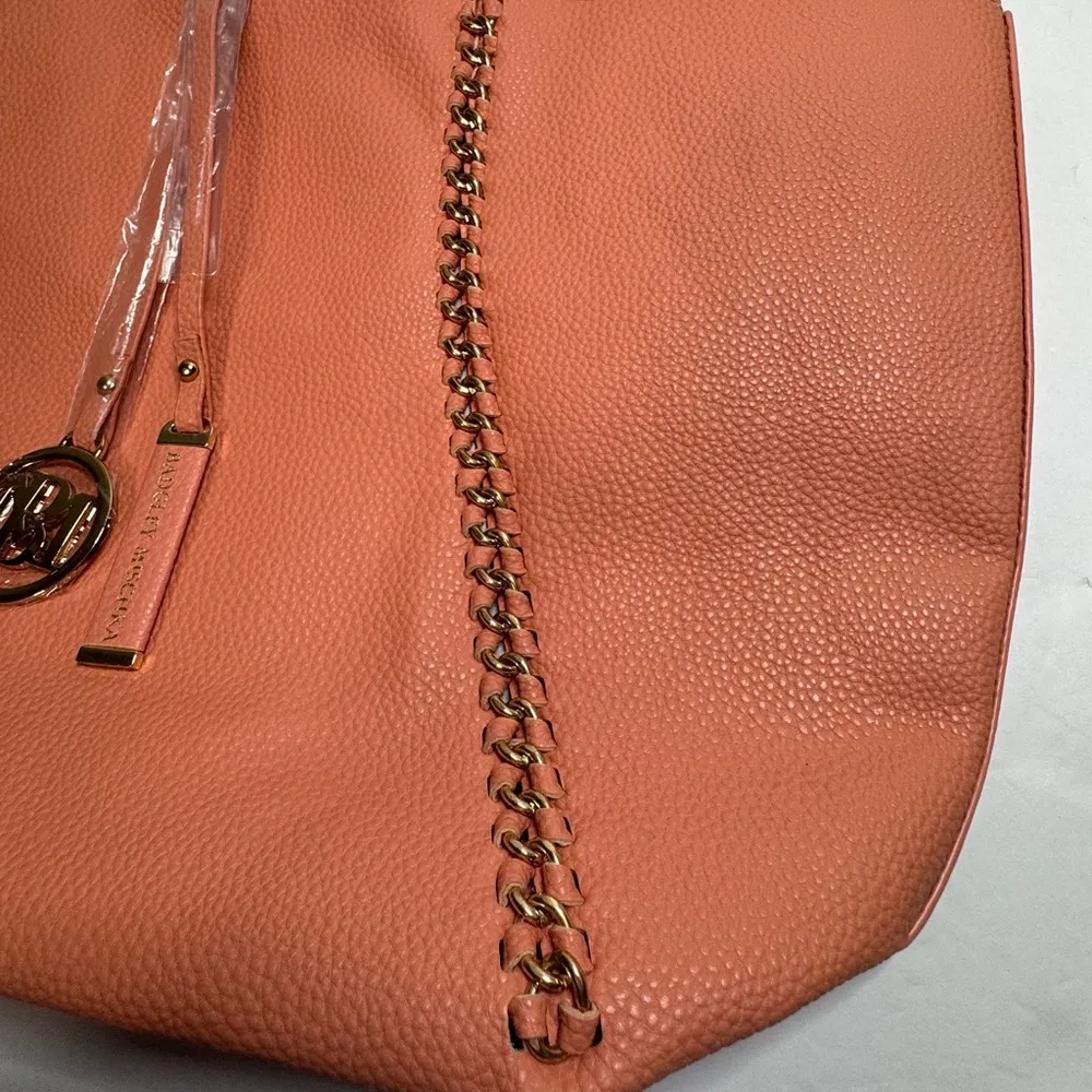 Vegan Leather ~ Large Coral Tote ~ New With Tags - Image 12