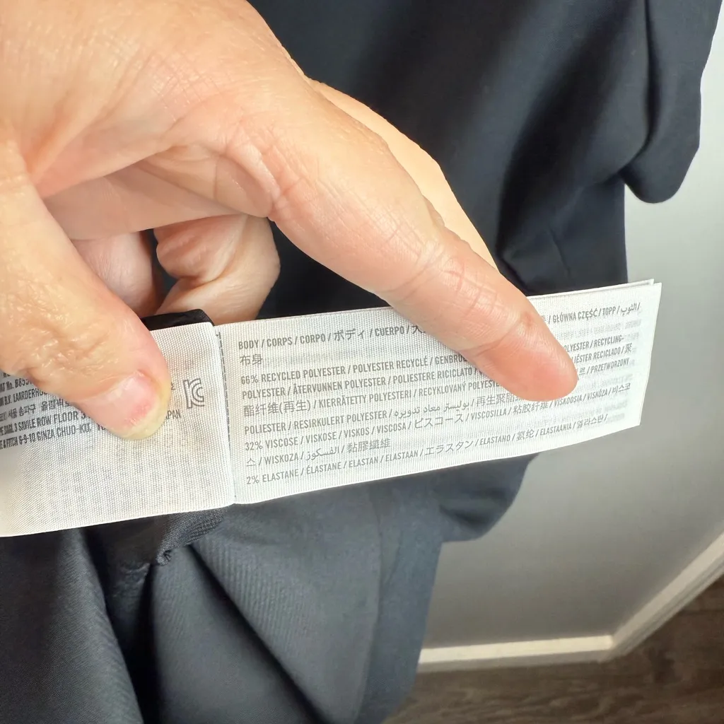 Abercrombie & Fitch NEW Women's Mara Short-Sleeve Mini Vest Dress Black‎ Size XL - Image 5