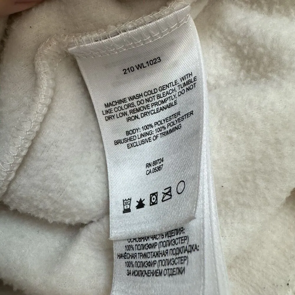 Columbia Benton Springs Fleece Jacket Vest Women L White Full Zip High Neck - Image 5