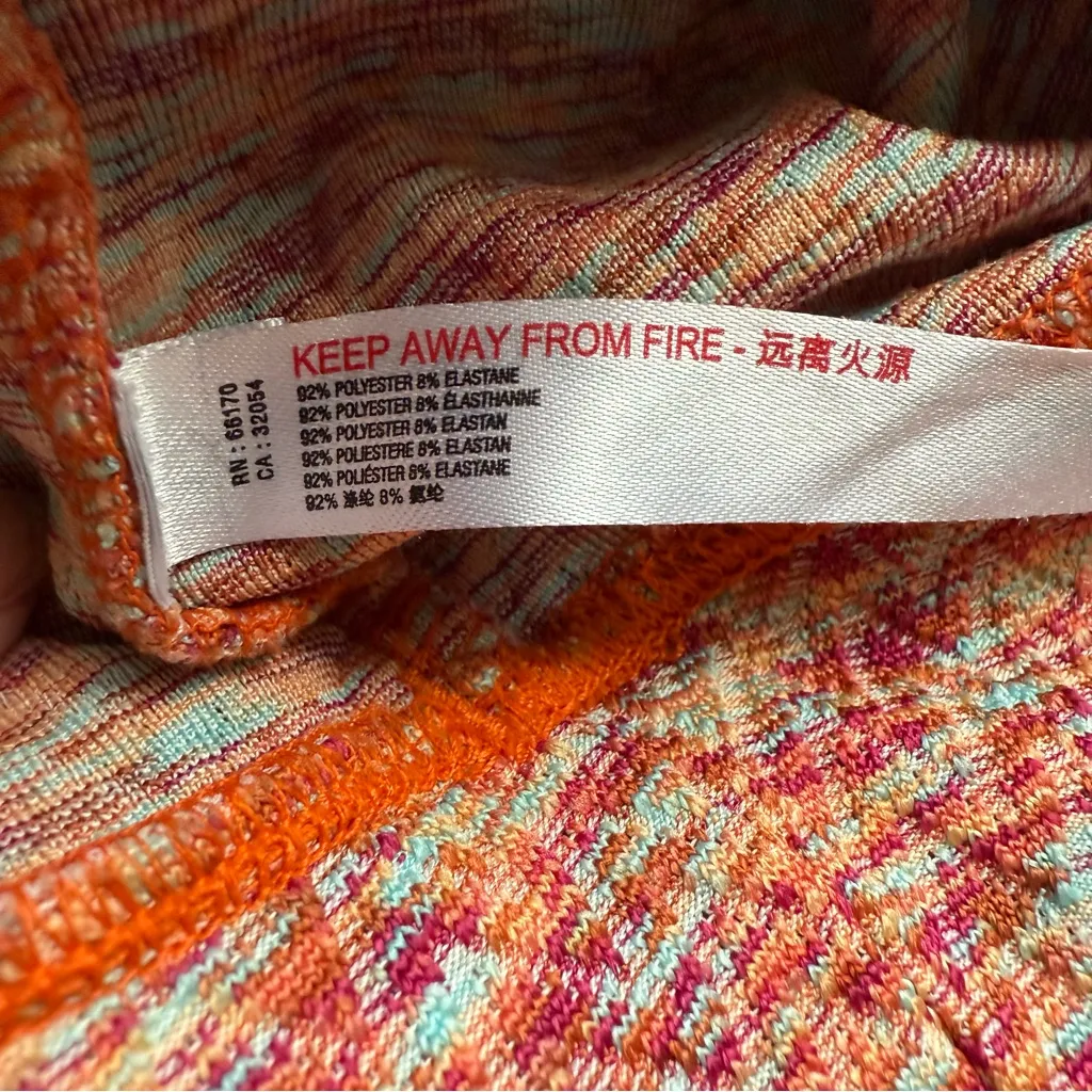 FP Movement by Free People Flow Flare Knit High Rise Marled Orange Leggings US L Size L - Image 8