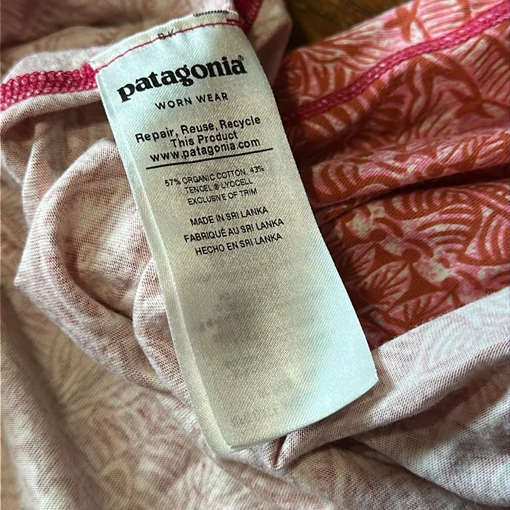 Patagonia Pink and Red Patterned Sundress, Small - Image 5