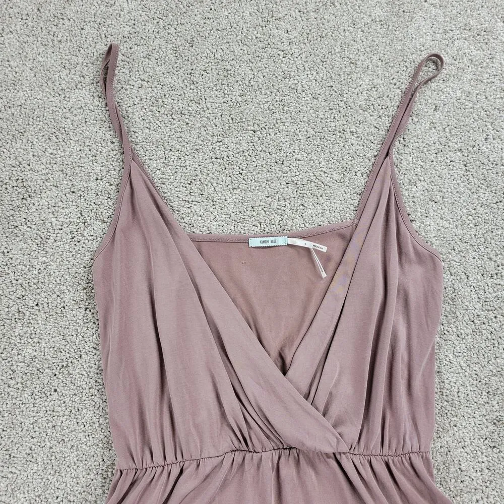 Kimchi Blue Womens Cami Top S Pink Surplice V Neck Spaghetti Strap Smock Waist - Image 10