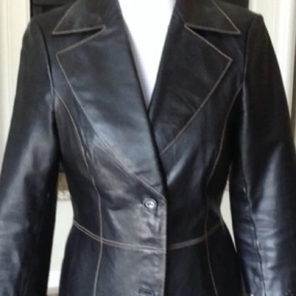 BLACK LEATHER LINED JACKET FROM - Image 5