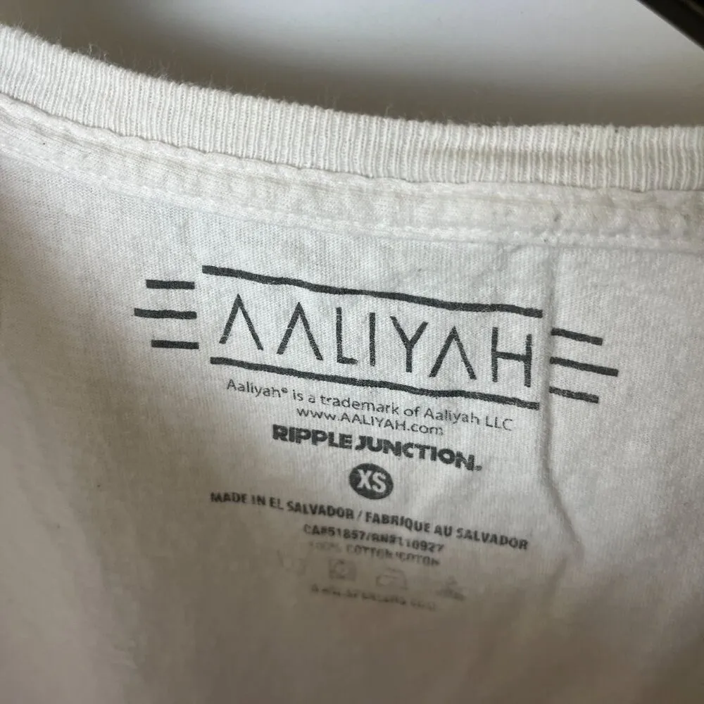 Aaliyah Rap Tee T Shirt Womens Pink XS Extra Small Singer Artist Music Graphic - Image 13