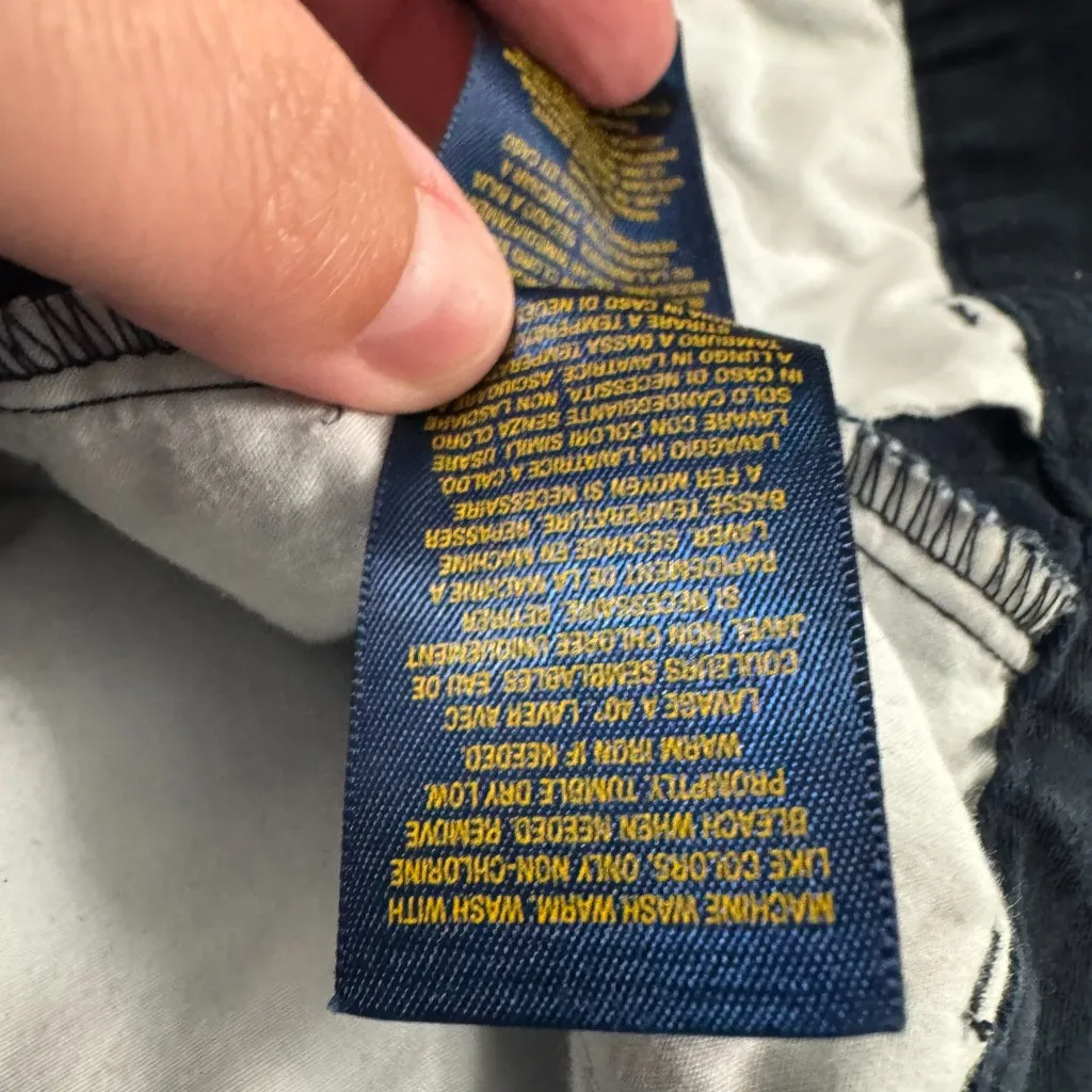 Vintage Polo Ralph Lauren Blue Label 100% Cotton Shorts Women's Size 14 Blue - Image 8