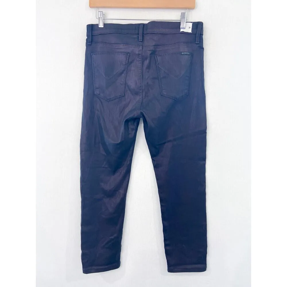 Hudson Nico Mid-Rise Super Skinny Jeans in GOLO Metallic Purple Haze size 31 - Image 6