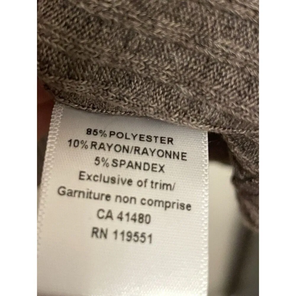 Gentle Fawn Ribbed Knit Sheath Dress Size Large Taupe Brown Mini Cottage Stretch - Image 6