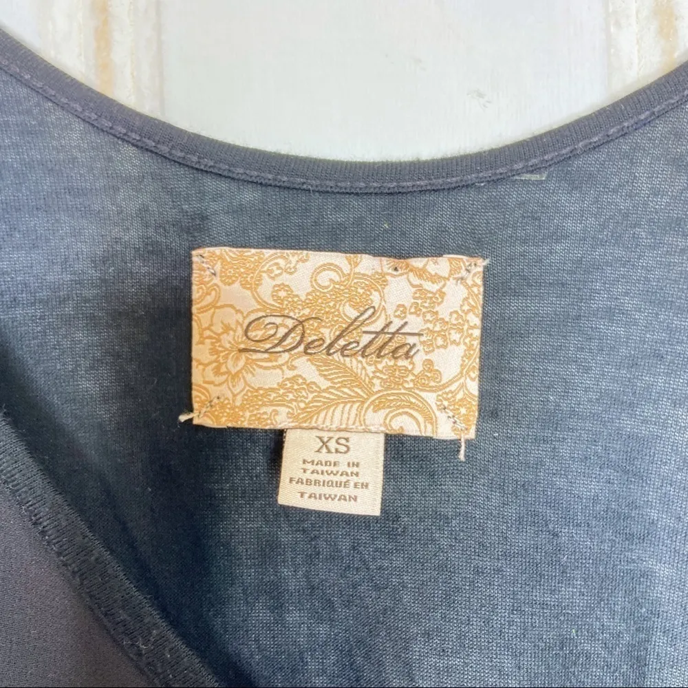 Anthropologie  Deletta Swept Away Bow Tank 511 - Image 3