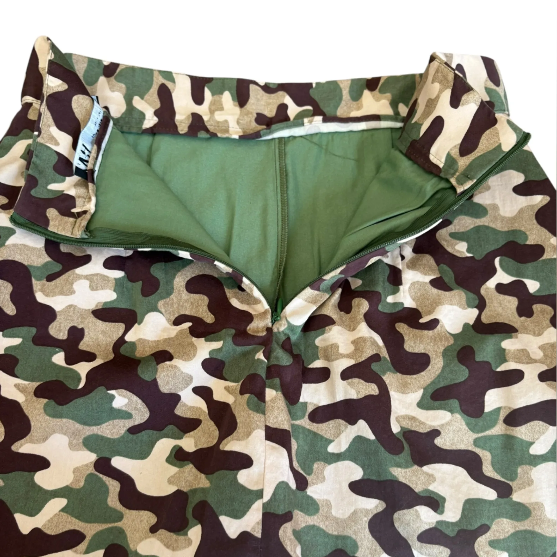 Zara Camouflage Mini Skirt Built In Shorts Womens Size Small - Image 5