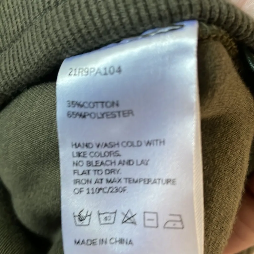 NAP Fuzzy Bear Joggers Dark Sage Green Size M - Image 12