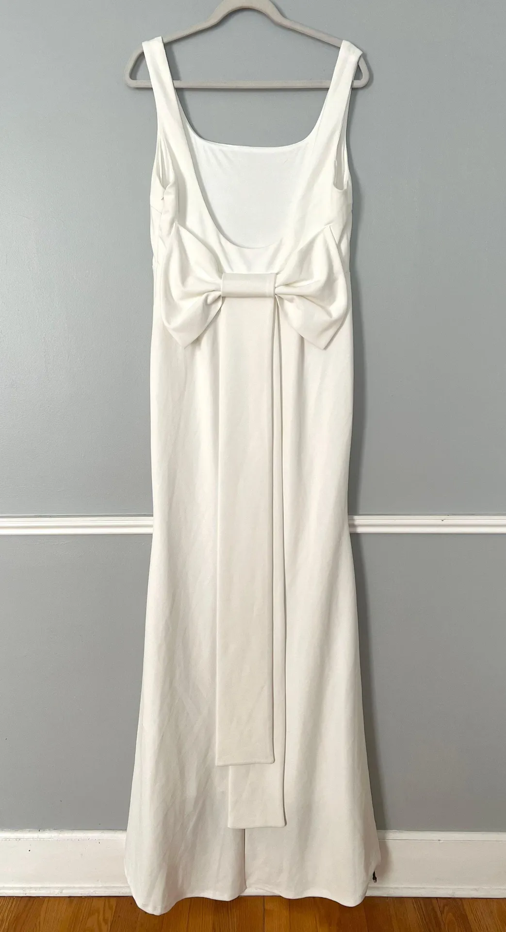 Lulu’s Loving Fate White Bow Square Neck Backless Maxi Dress - Image 6