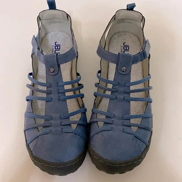 JBU Jambu Peace Mary Jane Flats Blue  Strappy All Terrain Adjustable 11M - Image 2
