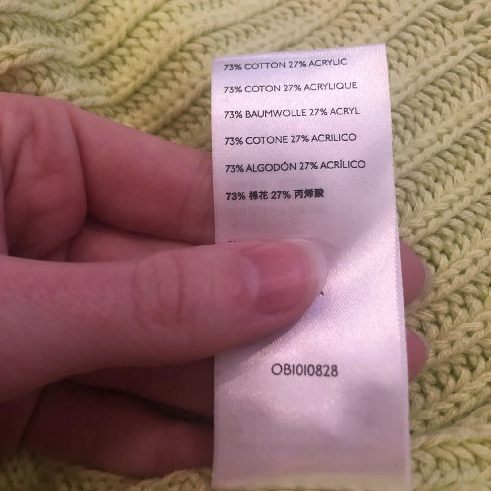 Free People Turtleneck Sweater Lime Green - Image 9