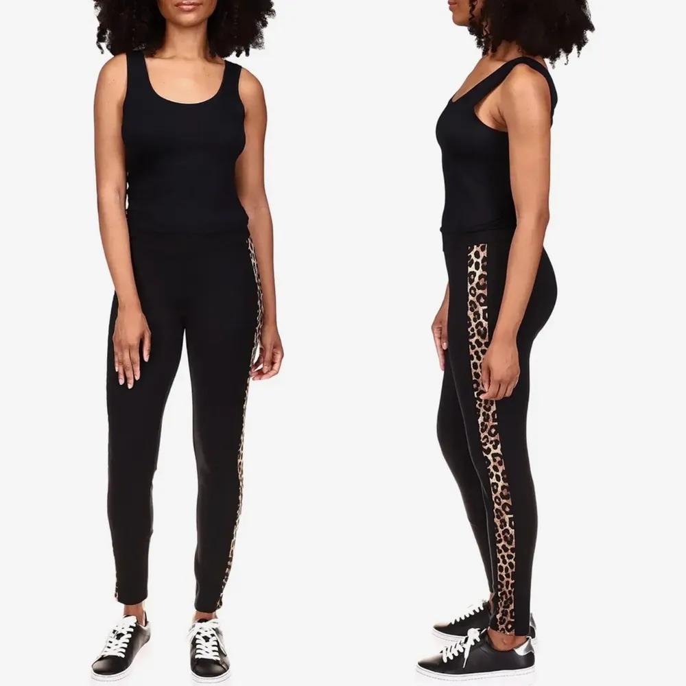 Michael Kors Petite Cheetah Stripe Leggings Cheetah Size XS New w/Tag Retail $98 - Image 8