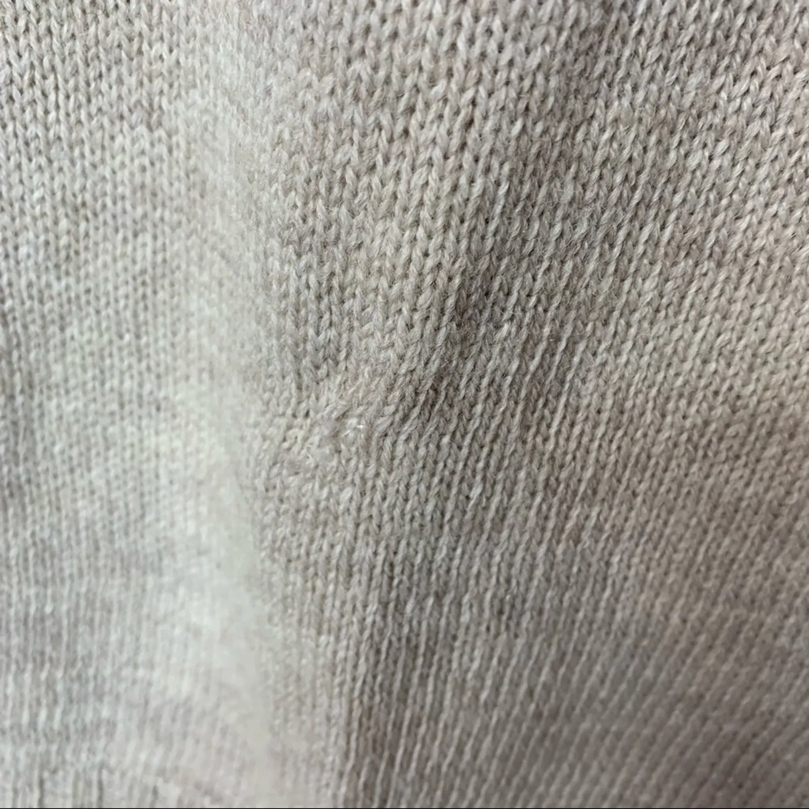 Vintage Oatmeal Wool Blend Sweater Sz Large - Image 9