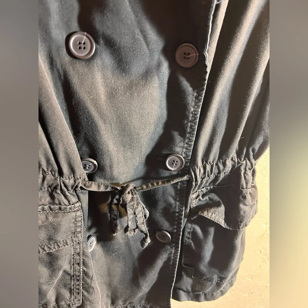 Ann Taylor  Black Utility Jacket with Drawstring Waist - Image 4