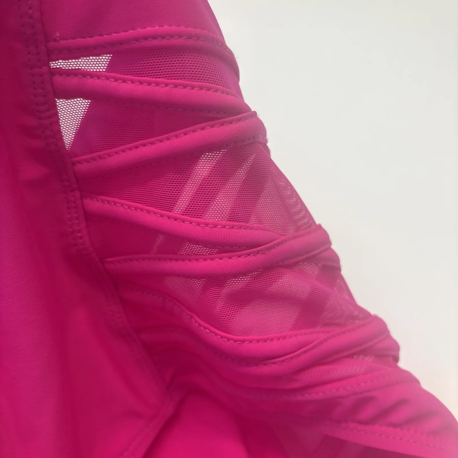 Torrid Bikini Set High Waisted Bottom And Wireless Triangle Top Plus Size 1 Pink - Image 14