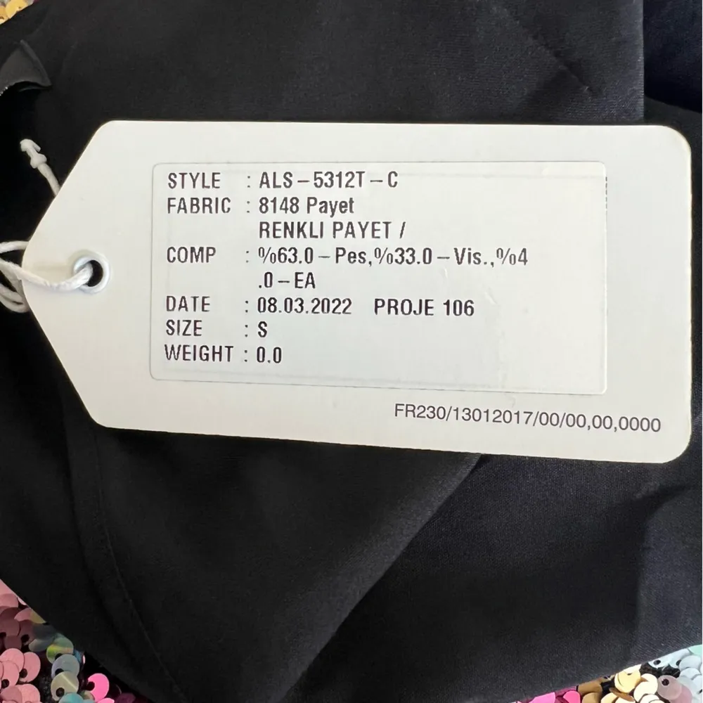 NWT ATT Clothing Multicolor Sequin Mini Skirt Pink - Image 5