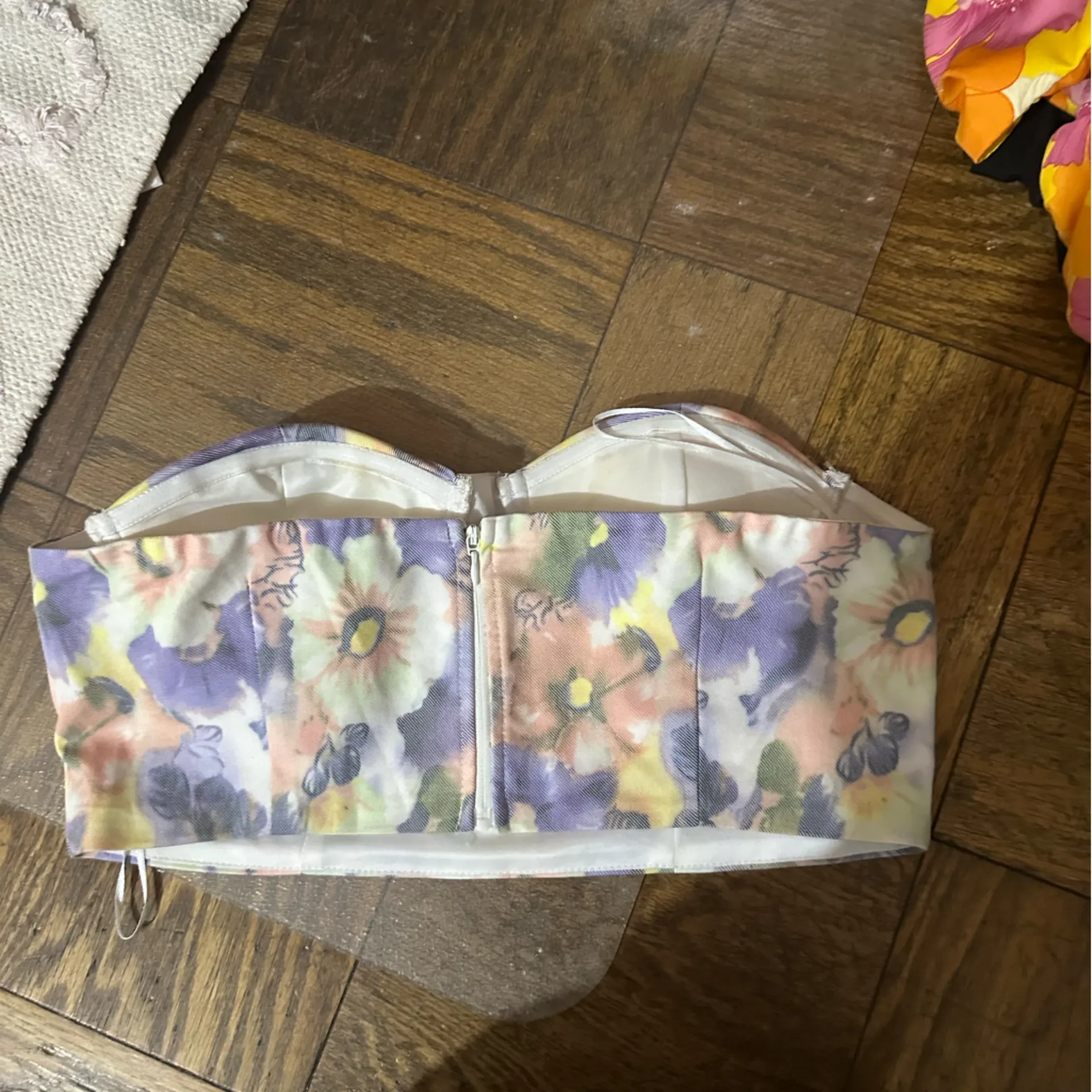 Superdown Floral Bustier Top - Image 2