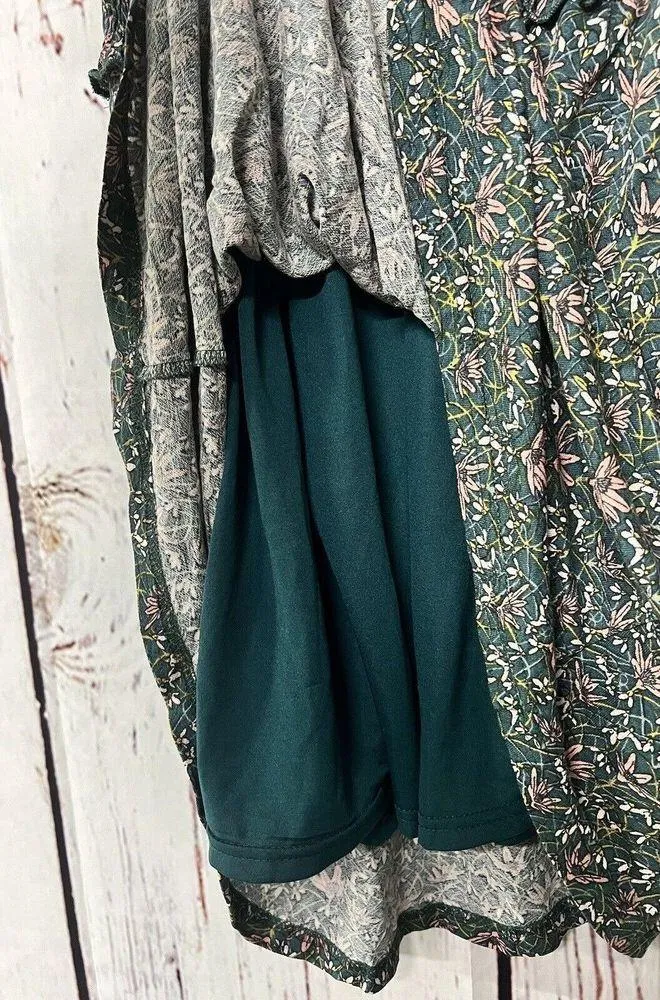 NWT Urban Outfitters Charlie Knit Smocked Puff Sleeve Midi Dress Floral Small - Image 7