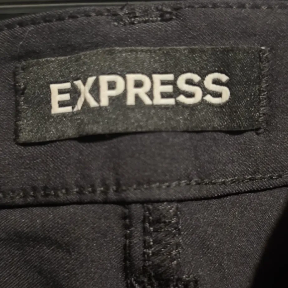 Express Black Flat Front Shorts‎ - Image 3