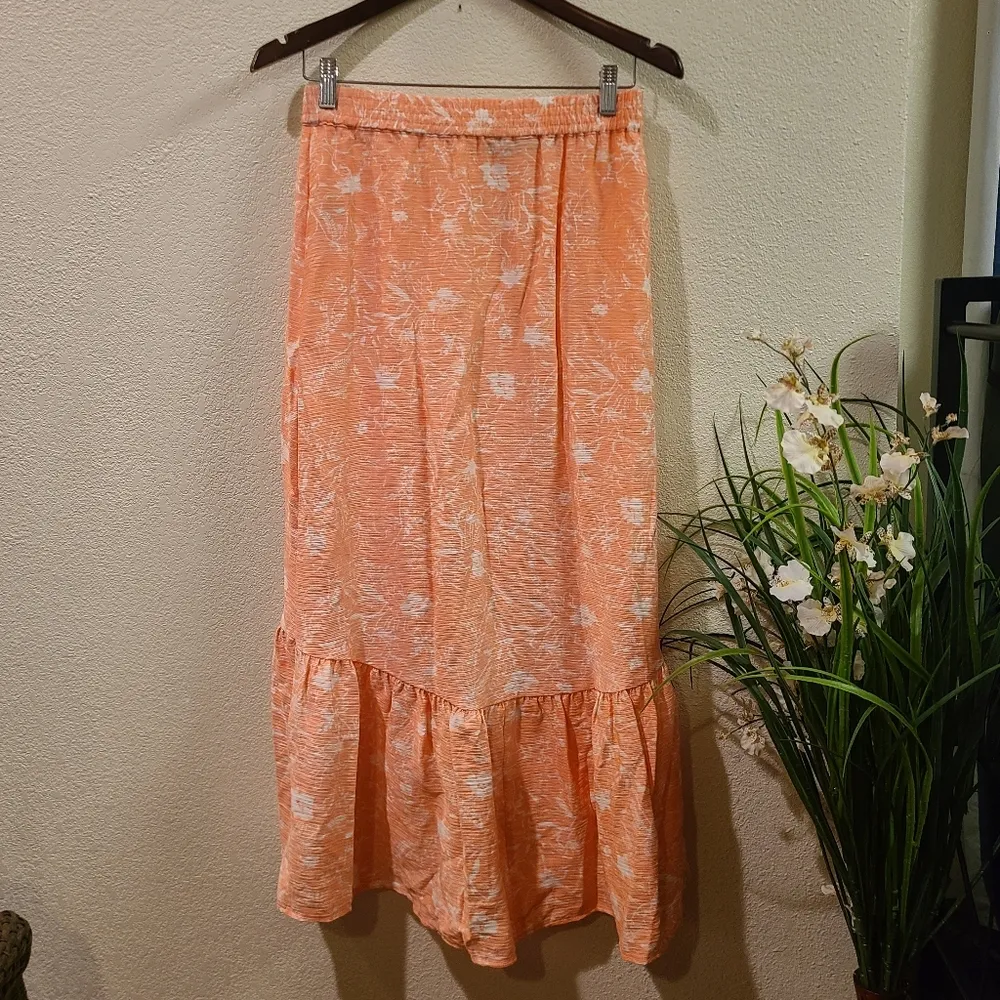 IMC Orange High Low Skirt Size Petite Small - Image 5