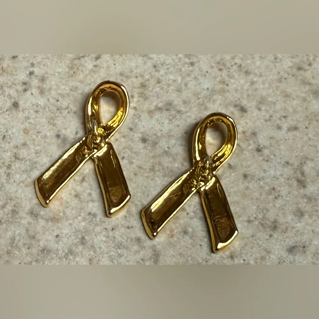 Gold Awareness Ribbon Lapel Pins | Elegant Symbol of Strength & Hope | Set ✨ - Image 4