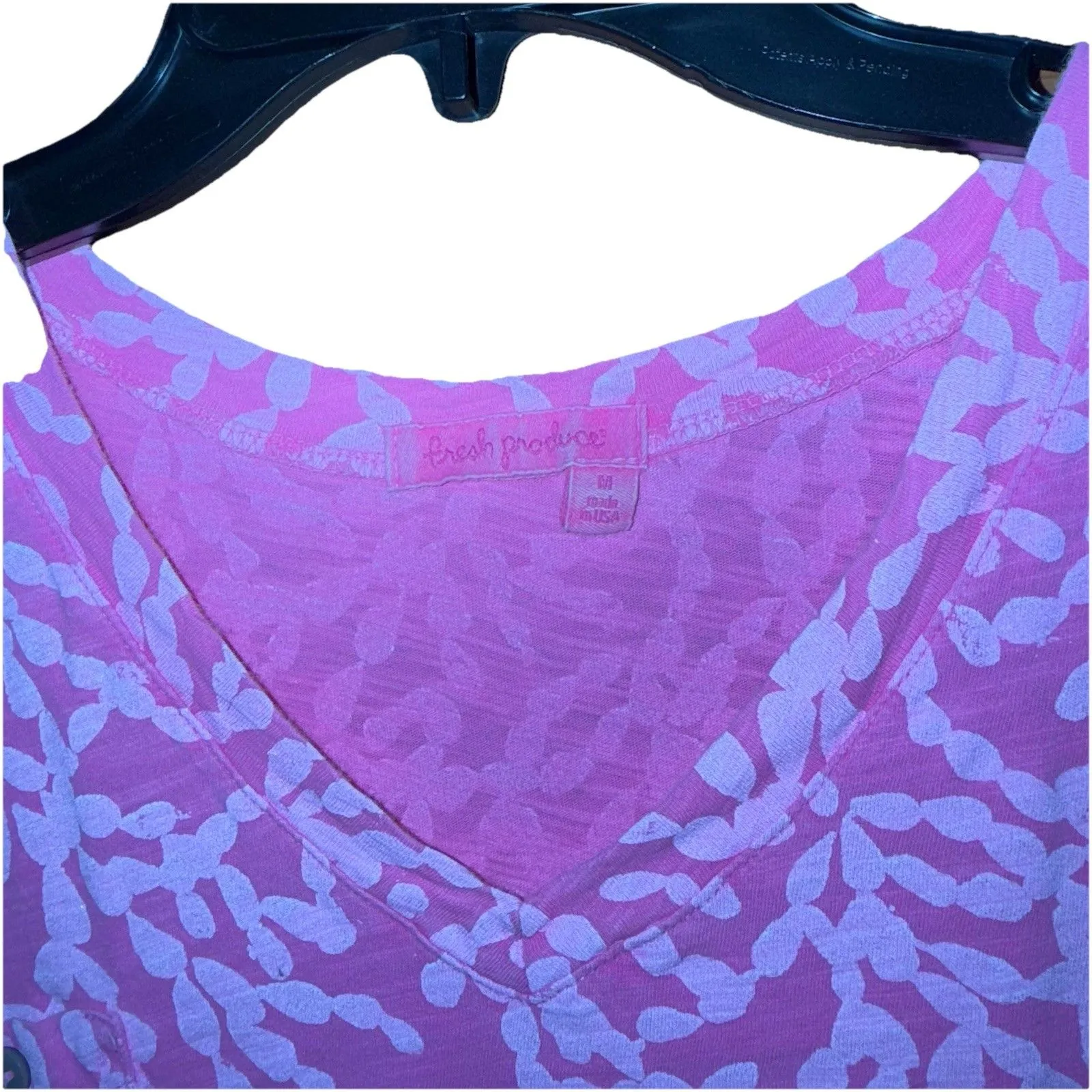 Fresh Produce Shirt Pink Coral Design Medium - Image 2