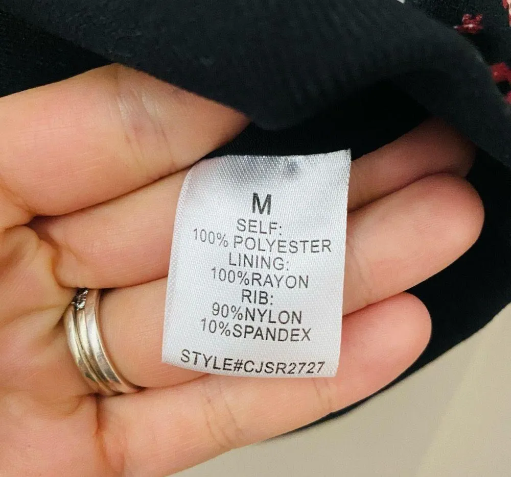 Elodie Floral Print Bomber Jacket Sz Medium - Image 9