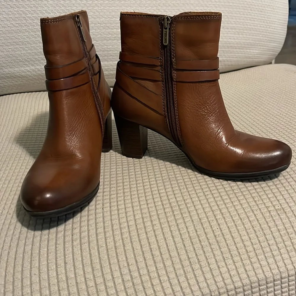 Pikolinos‎ Brown Leather Ankle Boots Size 5 - Image 7
