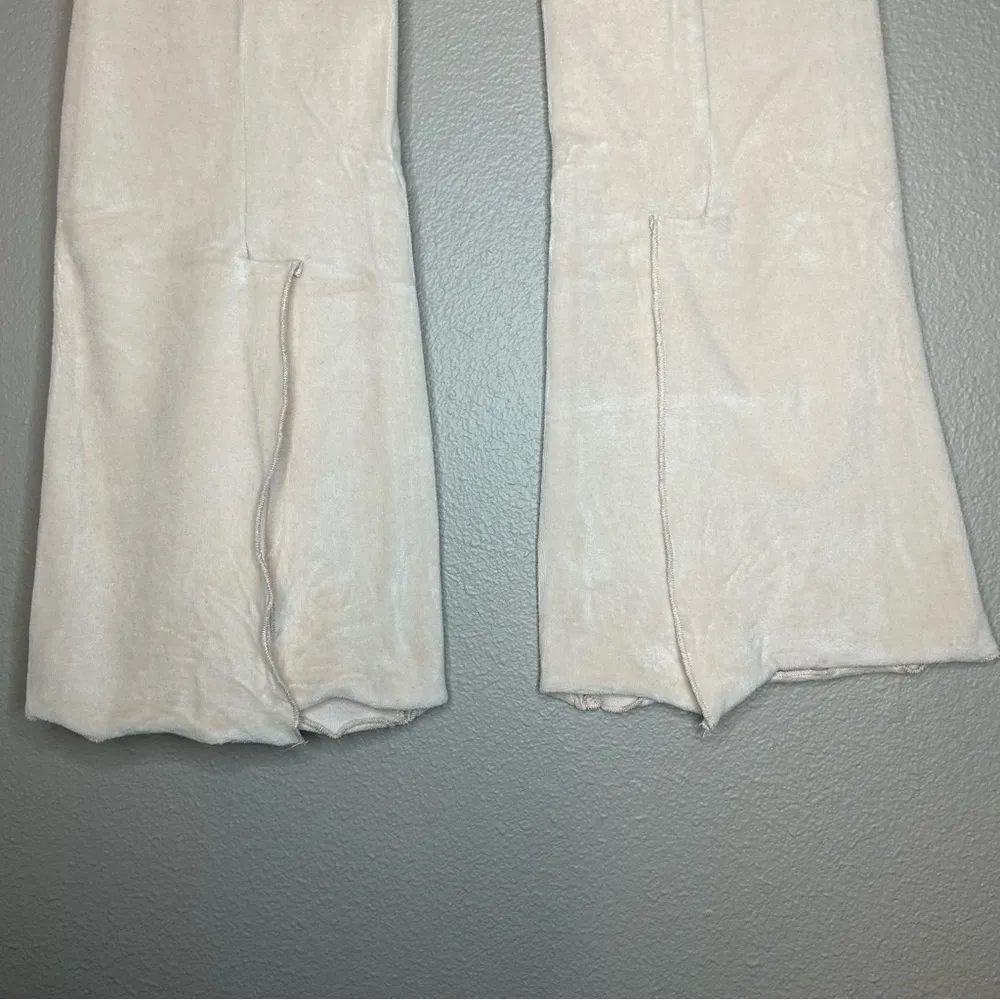 Urban Outfitters Out From Under light pink velvet velour flare pants size XS - Image 7