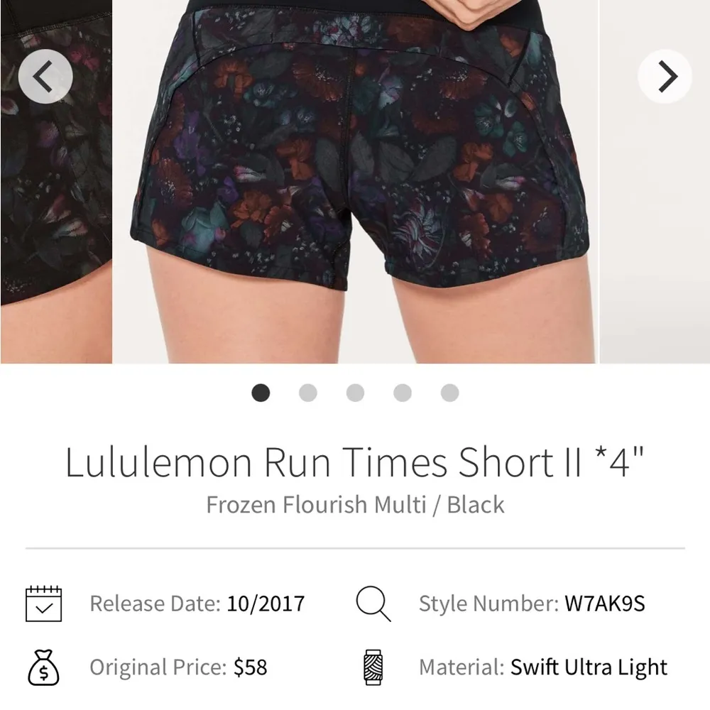Lululemon Run Times Short II * 4" - Image 6